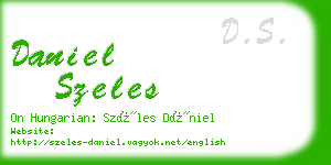 daniel szeles business card